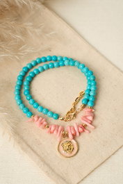 Heliophilia Silver Collar Multicolor con Cuerpo de Metal Lacado